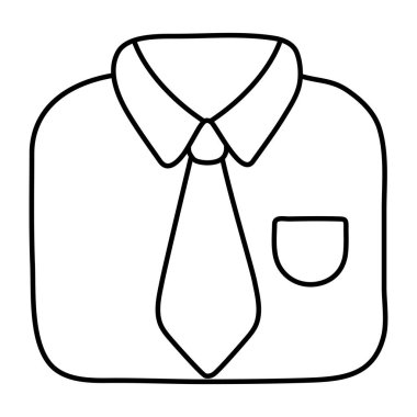 Resmi gömleğin simge tasarımı