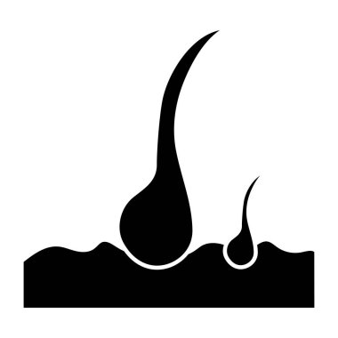 Benzersiz bir folikül tasarımı simgesi 