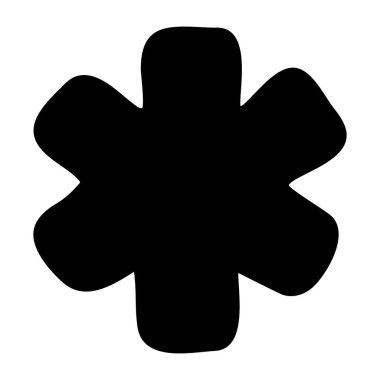 Tıbbi işaretin moda tasarım simgesi