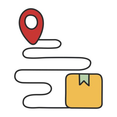 Modern design icon of parcel tracking 