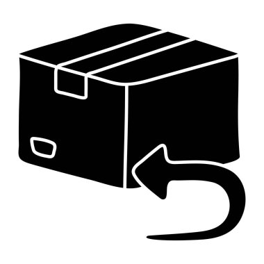 Parcel return vector icons