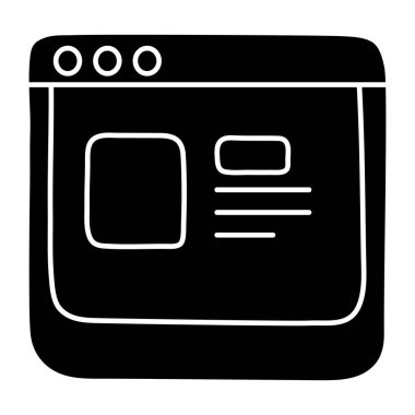 Çevrimiçi paketin bir simge tasarımı