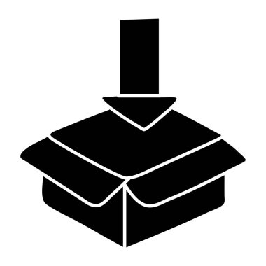 Paketlemenin düzenlenebilir tasarım simgesi 