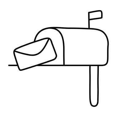 Posta kutusunun modern tasarım simgesi