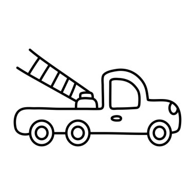 Çekicinin kavramsal doğrusal tasarım simgesi 