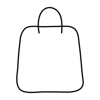 Trendy vector design of shopping bag