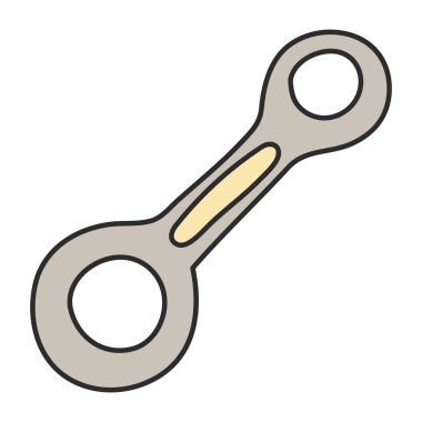 Halka anahtarının düzenlenebilir tasarım simgesi 