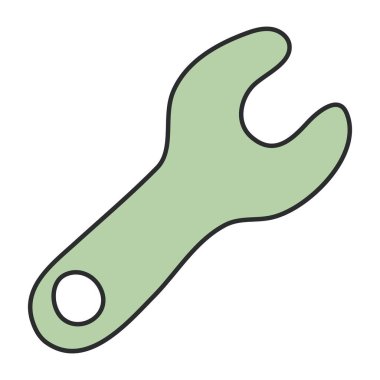 İngiliz anahtarının düzenlenebilir tasarım simgesi