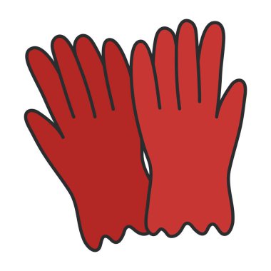 Bir Simge tasarımı simge eldivenleri, modern vektör