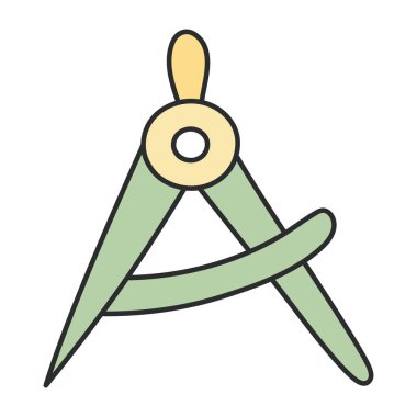 Pusulanın yaratıcı tasarım simgesi