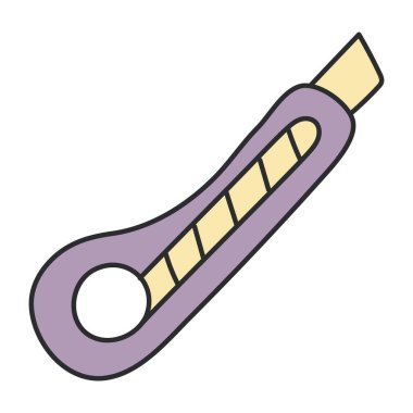 Kağıt kesicinin son moda vektör tasarımı