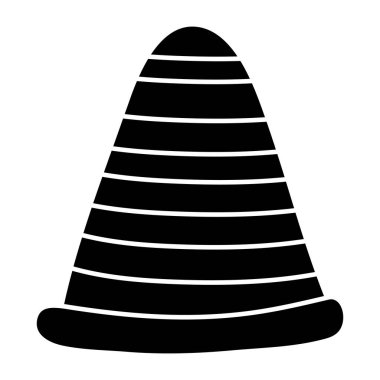 İnşaat konisinin modaya uygun vektör tasarımı