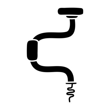 Tesisat borusunun modern tasarım simgesi 