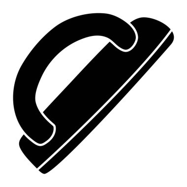 Sıvama aracı simgesinin vektör tasarımı