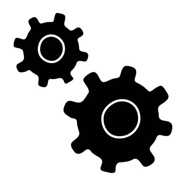 Vites simgesi, düzenlenebilir vektör