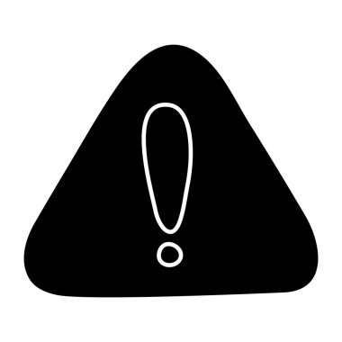 Uyarının eşsiz tasarım simgesi 