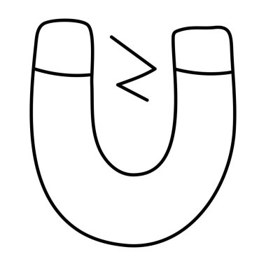 Unique design icon of magnet