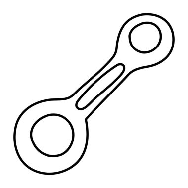 Halka anahtarının düzenlenebilir tasarım simgesi 