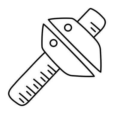 Vernier caliper 'ın bir simge tasarımı 
