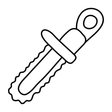 Elektrikli testere için düzenlenebilir tasarım simgesi