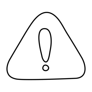 Uyarının eşsiz tasarım simgesi 