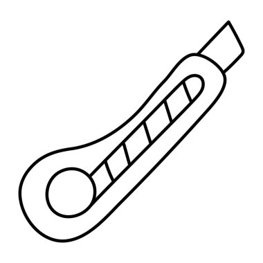 Kağıt kesicinin son moda vektör tasarımı