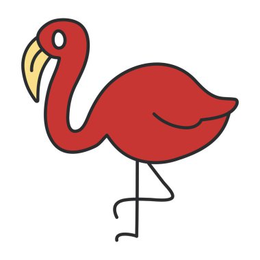 Creative design icon of ostrich clipart
