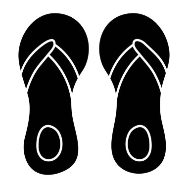 Parmak arası terliklerin güzel bir tasarım simgesi