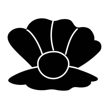 Deniz tarağının yaratıcı tasarım simgesi