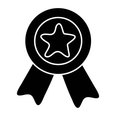 Ödül rozetinin yaratıcı tasarım simgesi