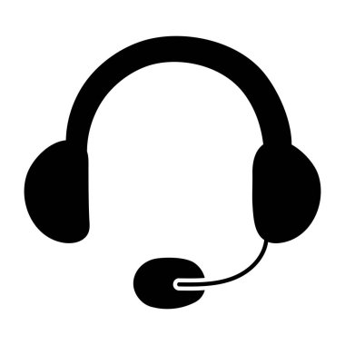 An icon design of headphones