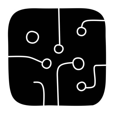 Modern design icon of nodes clipart