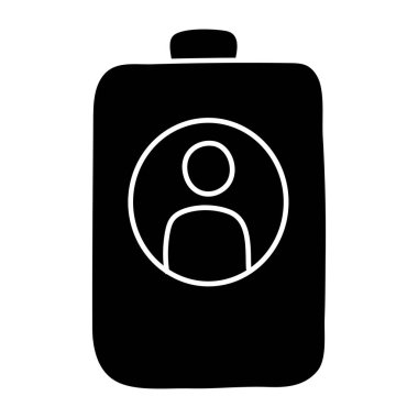 Öğrenci kimlik kartının moda tasarım simgesi