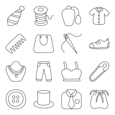 Giysi Paketi Doğrusal Simgesi