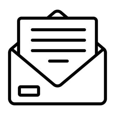 E- posta geribildiriminin doğrusal tasarım simgesi