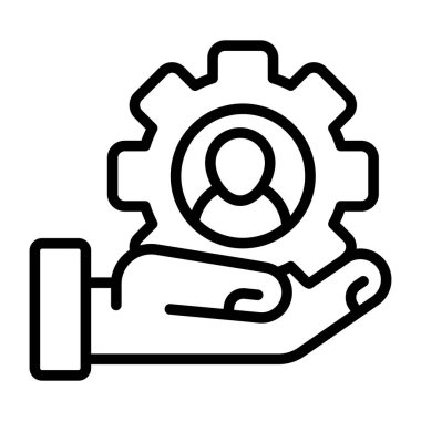 .kullanıcı yönetiminin modern tasarım simgesi