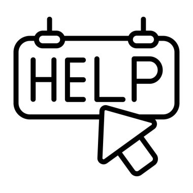 .help doğrusal tasarım simgesi