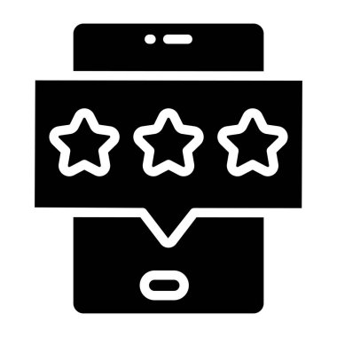 Gezici gözden geçirmenin bir kabartma tasarım simgesi