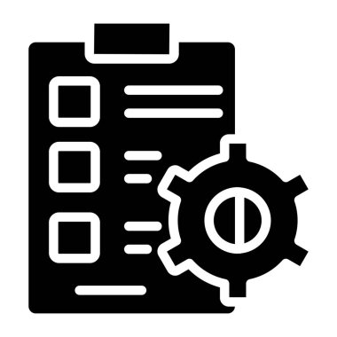 Proje yönetiminin modern tasarım simgesi