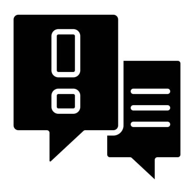 Uyarı iletisinin yaratıcı tasarım simgesi