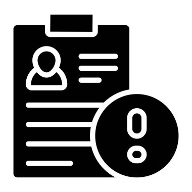 Kullanıcı uyarısının simge tasarımı