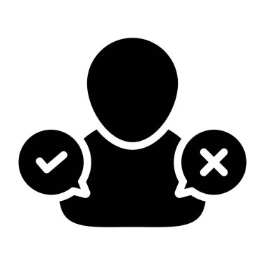 Kullanıcı seçiminin modern tasarım simgesi