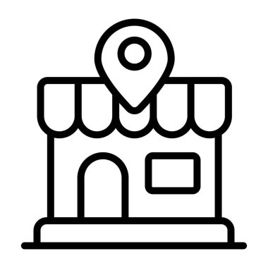 Depolama konumu için bir moda tasarım simgesi