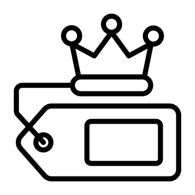 Satış etiketinin simge tasarımı