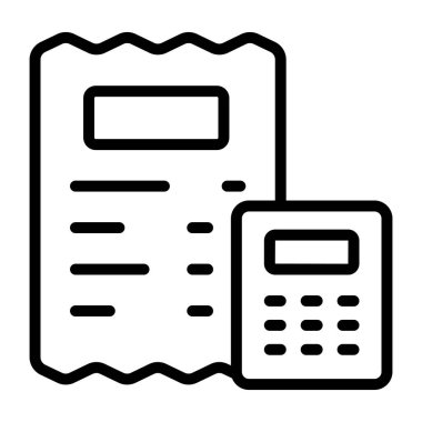 Bütçe listesinin güzel bir tasarım simgesi