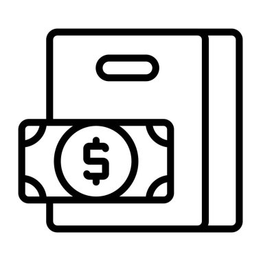 Alışveriş ödemelerinin güzel bir tasarım simgesi