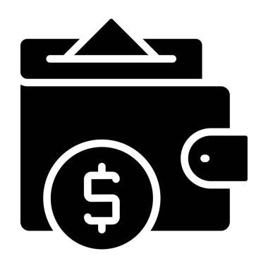 Cüzdanın renkli tasarım simgesi