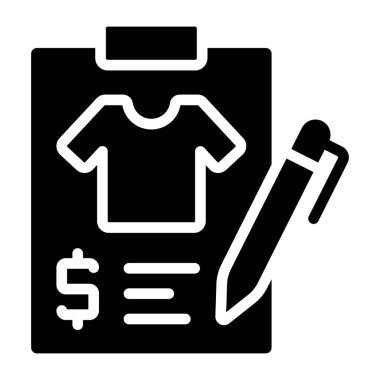 Alışveriş listesinin sağlam bir tasarım simgesi