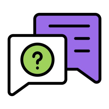 Modern design icon of help chat