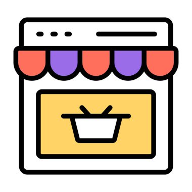 Web mağazasının yaratıcı tasarım simgesi